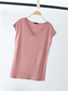 cheap Plain tee-Women&#039;s Blouse Solid Color Stylish Casual Short Sleeve V Neck Regular Tops Daily Black White Pink Red Royal Blue Summer Spring