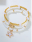 abordables Collar de mujer-Conjunto de collar y pulsera tobillera en capas estilo playa para mujer con dijes de estrellas de mar y conchas, diseño de cuentas doradas y blancas, adecuado para vacaciones de verano, estilo casual y bohemio.