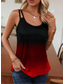 cheap Art&amp;Design Tank Top-Women&#039;s Tank Top Ombre Color Gradient Stylish Sleeveless Crew Neck Scoop Neck Regular Tops Daily Cut Out Wine Blue Summer Spring