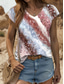 cheap Stripe&amp;Geometric Tank Top-Women&#039;s Camisole Tank Top Graphic Geometric Abstract Vintage Stylish Classic Sleeveless Short Sleeve V Neck Regular Tops Daily Print Red Blue Purple Green Summer Spring