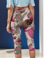 cheap Floral Print-Women&#039;s Leggings Capri Pants High Elasticity Vacation Vintage Fashion Calf-Length High Waist Floral Graphic Printing Thermal Warm Breathable Soft Stretchy Formal Outdoor Vacation