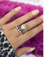 olcso Női Gyűrűk-női vintage gyöngygyűrű - bohém stílus, tökéletes hétköznapi és strandruhához