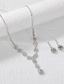 cheap Jewelry Sets-Bridal Jewelry Sets 1 set Rhinestone Alloy Earrings Necklace Women&#039;s Elegant Stylish Jewelry Set For Wedding Christmas Engagement