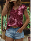 cheap Floral Tank Top-Women&#039;s Floral Camisole Tank Top  Graphic Vintage Stylish Classic Sleeveless Short Sleeve V Neck Regular Tops Daily Print Red Blue Purple Brown Green Summer Spring