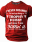 cheap Men&#039;s 3D T-shirts-Men&#039;s Funny Slang Husband T Shirt Short Sleeve T shirt 3D Print Crew Neck Shirt Fashion Daily Basic Street Casual Daily Black Red Blue Summer Spring All Seasons Clothing Apparel S M L XL XXL XXXL