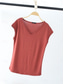 cheap Plain tee-Women&#039;s Blouse Solid Color Stylish Casual Short Sleeve V Neck Regular Tops Daily Black White Pink Red Royal Blue Summer Spring