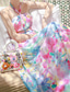 cheap Elegant Floral Dresses-Women&#039;s Long Dress Maxi Dress Floral Dress Halter Neck Dress Print Dress Elegant Fashion Modern Outdoor Vacation Going out Regular Fit Flower Sleeveless Halter Neck Pink Summer