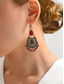 billige Øredobber for kvinner-Bohemske dråpeformede øredobber til dame – vintage tribal stil med perlekant, lette statement-smykker til fester og festivaler