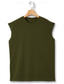 cheap Tank Tops-Men&#039;s T Shirt Tank Top Moisture Wicking Shirts Sleeveless Crew Neck Summer Plain Sports Fashion Lightweight Vacation Casual Holiday Black White Army Green Top Tee for Men