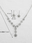 cheap Jewelry Sets-Bridal Jewelry Sets 1 set Rhinestone Alloy Earrings Necklace Women&#039;s Elegant Stylish Jewelry Set For Wedding Christmas Engagement
