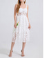 cheap Cocktail Dresses-A-Line Quinceanera Dresses Elegant Dress Wedding Wedding Guest Knee Length Sleeveless Sweetheart Polyester Backless with Floral Print Wedding Guest Dress 2025