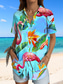 cheap Women&#039;s Vacation Tops-Women&#039;s Shirt Graphic Leaf Hawaiian Vintage Tropical Daily Sleeveless Short Sleeve Shirt Collar Regular Tops Daily Red Blue Purple Green Light Blue Summer Spring