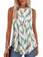 cheap Floral Tank Top-Women&#039;s Camisole Tank Top Graphic Geometric Daily Casual Sleeveless Crew Neck Regular Tops Daily Print Black Blue Orange Green Summer