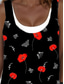 cheap Print Floral Dresses-Women&#039;s Midi Dress Tank Dress Fashion Classic Outdoor Daily Weekend Regular Fit Graphic Sleeveless Crew Neck Black Summer Spring Fall
