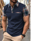 ieftine Polo clasic pentru bărbați-Bărbați Polo Cămașă de golf Casual Afaceri Clasic Manșon scurt Modă Culoare solidă Buzunar Nasturi Vară Primăvară Fit regulat Alb Polo