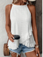 ieftine Top simplu-Pentru femei Camisole Tank Top Simplu Elegant Casual Fără manșon Stil Nautic Topuri obișnuite Zilnic Concediu Capsă Negru Alb Roz Îmbujorat Vară Primăvară