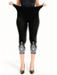 olcso -Womens leggings capri nadrág magas rugalmasságú nyaralás divatos hawaii térd alatti közép derék virágos grafikus nyomtatás lélegző puha nyaralás alkalmi mindennapi tó kék fekete kék világoskék