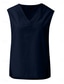 abordables Tops Sencillos para Mujeres-Mujer Camiseta sin mangas tipo camisola Color sólido Diario Casual Sin Mangas Escote en Pico Tops regulares Diario Negro Blanco Amarillo Rosa Azul Marino Verano