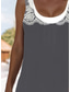 cheap Print Floral Dresses-Women's Midi Dress Tank Dress Fashion Classic Daily Outdoor Weekend Regular Fit Graphic Geometric Sleeveless Crew Neck Light Grey Spring Fall