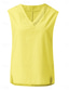 abordables Tops Sencillos para Mujeres-Mujer Camiseta sin mangas tipo camisola Color sólido Diario Casual Sin Mangas Escote en Pico Tops regulares Diario Negro Blanco Amarillo Rosa Azul Marino Verano
