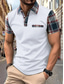 ieftine Polo clasic pentru bărbați-Bărbați Polo Cămașă de golf Casual Afaceri Clasic Manșon scurt Modă Culoare solidă Buzunar Nasturi Vară Primăvară Fit regulat Alb Polo