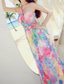 cheap Elegant Floral Dresses-Women&#039;s Long Dress Maxi Dress Floral Dress Halter Neck Dress Print Dress Elegant Fashion Modern Outdoor Vacation Going out Regular Fit Flower Sleeveless Halter Neck Pink Summer