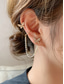 abordables Boucle d&amp;#39;oreille pour femme-Boucles d'oreilles pendantes en perles papillon en or pour femmes avec chaîne, design asymétrique, design élégant en cristal papillon, convient pour les fêtes et les tenues de vacances décontractées