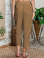 economico Fondi-Per donna Pantaloni Estivi 100% cotone Pantaloni Corti Moda Streetwear Comfort Lunghezza alla caviglia Misura del girovita medio Semplice Pizzo Comodo Confortevole Streetwear Abbigliamento quotidiano