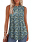 cheap Floral Tank Top-Women&#039;s Camisole Tank Top Graphic Geometric Daily Casual Sleeveless Crew Neck Regular Tops Daily Print Black Blue Orange Green Summer