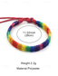 abordables Pulsera de mujer-Pulsera de la amistad arcoíris hecha a mano: pulsera tejida ajustable para el orgullo para hombres y mujeres, joyería LGBTQ+ colorida para festivales del orgullo, desfiles y apoyo diario.