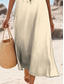 preiswerte Kunst &amp; Design Kleider-Damen Maxikleid Sommerkleid Shiftkleid Schulterfreies Kleid Lässig Ausgehen Strand Normale Passform Herz Blumen Grafik Ärmellos V Ausschnitt cremefarben Sommer Frühling