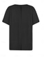 cheap Plain tee-Women&#039;s T Shirt Solid Color Plain Stylish Modern Casual Short Sleeve V Neck Regular Tops Daily Weekend Eyelet Black White Pink Blue Purple Summer