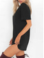 cheap Plain Dress-Women&#039;s Mini Dress T Shirt Dress Tee Dress Summer Dress Casual Daily Regular Fit Plain Short Sleeve V Neck Black White Brown Green Summer