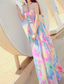 cheap Elegant Floral Dresses-Women&#039;s Long Dress Maxi Dress Floral Dress Halter Neck Dress Print Dress Elegant Fashion Modern Outdoor Vacation Going out Regular Fit Flower Sleeveless Halter Neck Pink Summer