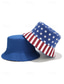 billige Tilbehør-USAs 250-årsjubileum Kvinners amerikansk flagg trykt bøttehatt - Vendbar patriotisk sommerhatt med stjerner og striper design perfekt uavhengighetsdagen ferier og utendørsarrangementer