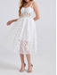 cheap Cocktail Dresses-A-Line Quinceanera Dresses Elegant Dress Wedding Wedding Guest Knee Length Sleeveless Sweetheart Polyester Backless with Floral Print Wedding Guest Dress 2025