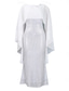 ieftine Lungimea gleznei-Rochii Lungime Podea Rochie Mama Miresei Lungime Manșon 3/4 Stil Nautic Elegant Șifon cu Paiete