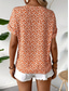 billige Blomstrete topper-Dame Bluse Blomstret Stilfull Fritid Kortermet Crew-hals Vanlige topper Daglig Knapper Trykt mønster Rosa Navyblå Oransje Sommer