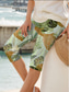 cheap Floral Print-Women&#039;s Leggings Capri Pants High Elasticity Vacation Vintage Fashion Calf-Length High Waist Floral Graphic Printing Thermal Warm Breathable Soft Stretchy Formal Outdoor Vacation