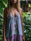 cheap Boho Dress-Women&#039;s Mini Dress Floral Dress Boho Dress Print Dress Classic Modern Outdoor Vacation Going out Regular Fit Flower Sleeveless V Neck Purple Summer
