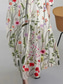 preiswerte Blumenkleid-Damen Maxikleid Sommerkleid A Linie Kleid Urlaub Lässig Strand Täglich Ferien Ausgehen Lässiger Schnitt Blumen Grafik Langarm Rundhalsausschnitt U-Boot-Ausschnitt Blau Grün Aprikose Sommer Frühling