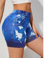 cheap Graphic Shorts-Women&#039;s Shorts Leggings Chinos Vacation Vintage Ethnic Style Short High Waist Graphic High Cut Comfort Breathable Quick Dry Stretchy Outdoor Street Daily Black Red Blue Summer Slim Fit