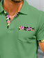 preiswerte Klassisches Poloshirt für Herren-Herren Poloshirts Golfshirt Lässig Sport Klassisch Kurzarm Mode Cool Farbblock Patchwork Knöpfe Sommer Frühling &amp; Herbst Normale Passform Weiß Poloshirts