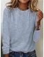 cheap Stripe&amp;Geometric tee-Women&#039;s T Shirt Graphic Striped Elegant Vintage Fashion Long Sleeve Crew Neck Regular Tops Daily Going out Weekend Print Light Green Pink Blue Green Gray Summer Spring