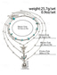 voordelige Dames ketting-Set gelaagde turquoise kralenkettingen voor dames in westernstijl – boho statement sieraden met cactus- en traanvormige bedels, ideaal voor festivals, countryconcerten en vrijetijdskleding