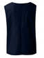 abordables Tops Sencillos para Mujeres-Mujer Camiseta sin mangas tipo camisola Color sólido Diario Casual Sin Mangas Escote en Pico Tops regulares Diario Negro Blanco Amarillo Rosa Azul Marino Verano