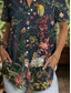 cheap Floral Tops-Women&#039;s Shirt Floral Graphic Bird Vintage Tropical Daily Sleeveless Short Sleeve Shirt Collar Regular Tops Daily Pink Purple Green Summer Spring