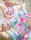 cheap Elegant Floral Dresses-Women&#039;s Long Dress Maxi Dress Floral Dress Halter Neck Dress Print Dress Elegant Fashion Modern Outdoor Vacation Going out Regular Fit Flower Sleeveless Halter Neck Pink Summer
