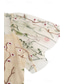 ieftine rochie florală-Pentru femei Rochie Mini Rochie A line Rochie din Tul Elegant Petrecere cocktail În aer liber Serată Petrecere Brodat Plasă Fit regulat Floral Manșon scurt Stil Nautic Albastru piscină Negru Alb