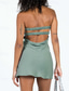 preiswerte Bodycon für den Klub-Damen Minikleid Sexy Kleid Mode Modern Outdoor Date Ausgehen Normale Passform Einfach Ärmellos Trägerlos Rosa Grün Sommer